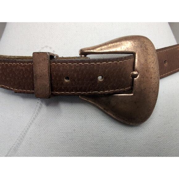 Jenny and the Boys vintage statement copper buckle studded leather belt - Picture 5 of 10